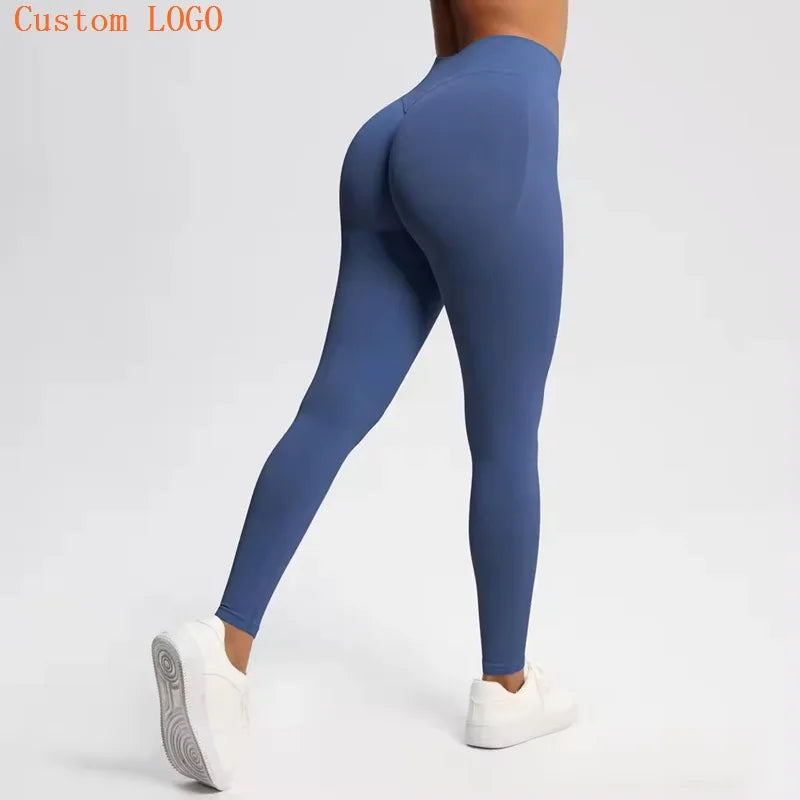 Wholesale High Waisted Yoga Leggings with Tummy Control Squat Proof Stretchable Workout Gym Wear high waist yoga leggings