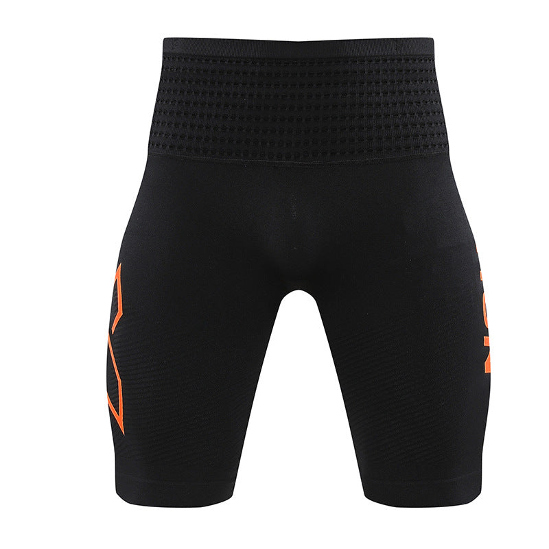 Summer Marathon Men's and Women's Quick-drying Running Shorts Sports Tight Stretch Compression Pants Morning Run Fitness Shorts
