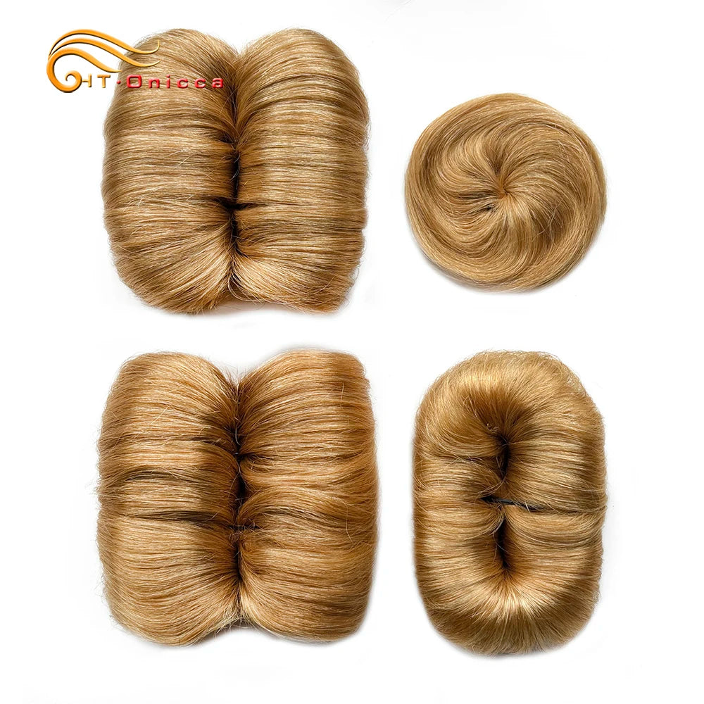 613 Blonde Straight Bundle Human Hair Bundles With Circular Closure 1B 27 30 4 BUG Colored Short Remy Human Hair 28Pcs/Lot