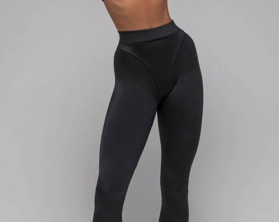 Allure Black Sexy High Waist Scrunch Butt Yoga Leggings Thick Workout Butt Lifting Plus Size Tights Yoga Pants For Women