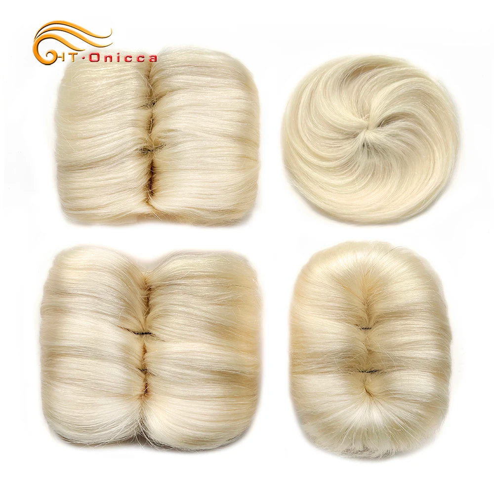 613 Blonde Straight Bundle Human Hair Bundles With Circular Closure 1B 27 30 4 BUG Colored Short Remy Human Hair 28Pcs/Lot