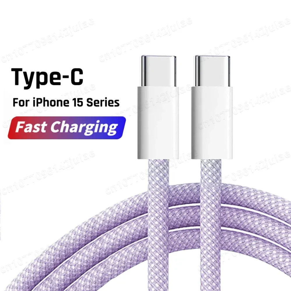 Original PD 60W Fast Charger 6A USB C to Type C Cable For iPhone 18 17 16 15 Pro MAX Quick Charging For Samsung S26 Xiaomi Cable
