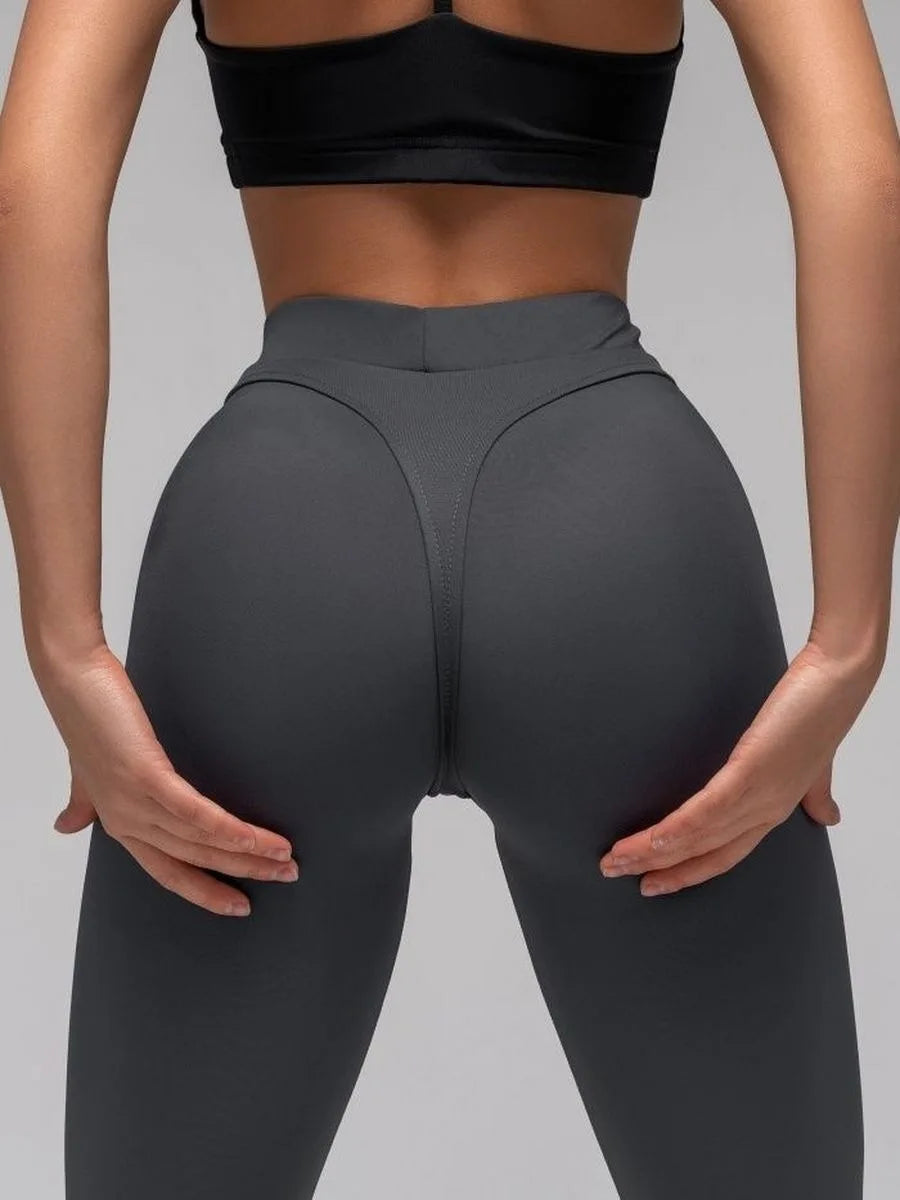 Allure Black Sexy High Waist Scrunch Butt Yoga Leggings Thick Workout Butt Lifting Plus Size Tights Yoga Pants For Women