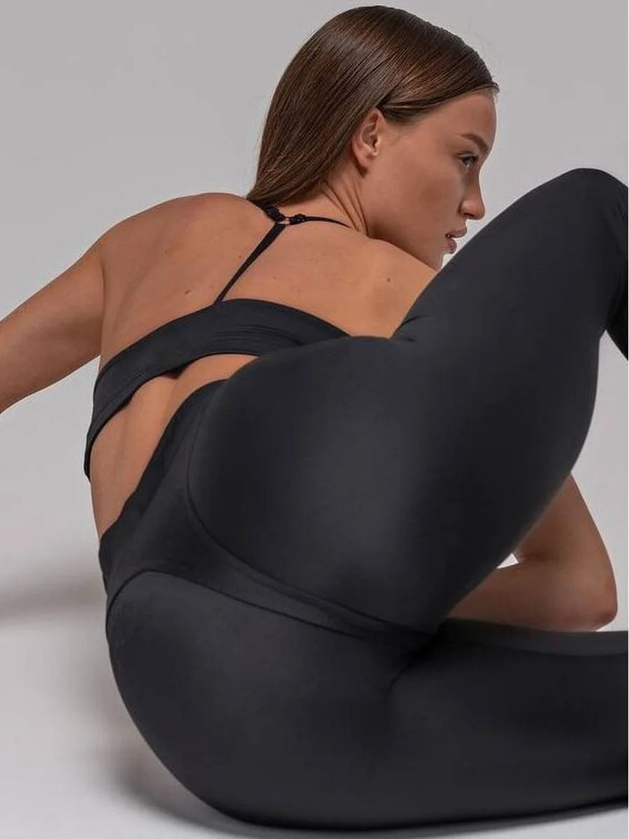 Allure Black Sexy High Waist Scrunch Butt Yoga Leggings Thick Workout Butt Lifting Plus Size Tights Yoga Pants For Women